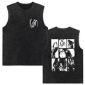 Rock band Korn Follow The Leader tour 2025 vintage washed vest for men and women retro brother£¨¸±±¾£©