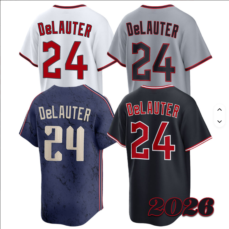 2026 Men's Chase DeLauter Baseball Jersey - Fast shipping - Sizes S-3XL