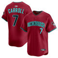 Minshop A.Diamondbacks #7 Corbin Carroll Player Red Alternate Limited Personalized Stitched Jerseys