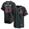 Minshop A.Diamondbacks #23 Zac Gallen Player Black Replica Game Stitched Jerseys