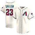 Minshop A.Diamondbacks #23 Zac Gallen Player Cream Game Limited Stitched Jerseys