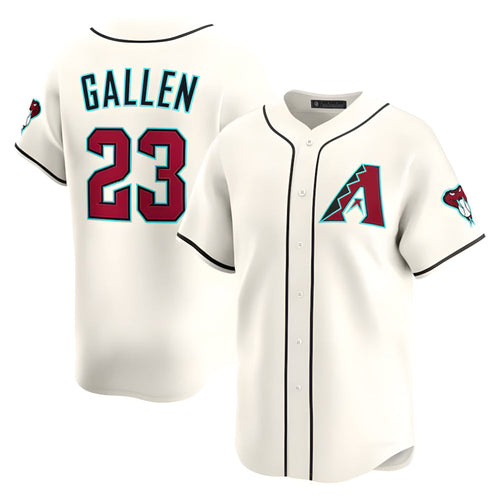 Minshop A.Diamondbacks #23 Zac Gallen Player Cream Game Limited Stitched Jerseys
