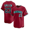 Minshop A.Diamondbacks #23 Zac Gallen Player Red Blue reserve Replica Game Stitched Jerseys