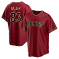 Minshop A.Diamondbacks #23 Zac Gallen Player Red Replica Game Stitched Jerseys