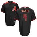 Minshop A.Diamondbacks #4 Ketel Marte Player Black Big & Tall Replica Limited Stitched Jerseys