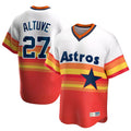 Minshop H.Astros #27 Jose Altuve Player Rainbow Cooperstown Collection T-shirt Stitched Jerseys