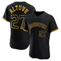 Minshop H.Astros #27 Jose Altuve Player Snake Skin City Limited Elite Home Stitched Jerseys