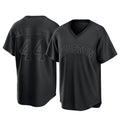 Minshop H.Astros #44 Yordan Alvarez Player Black Fashion T-shirt Home Game Stitched Jerseys