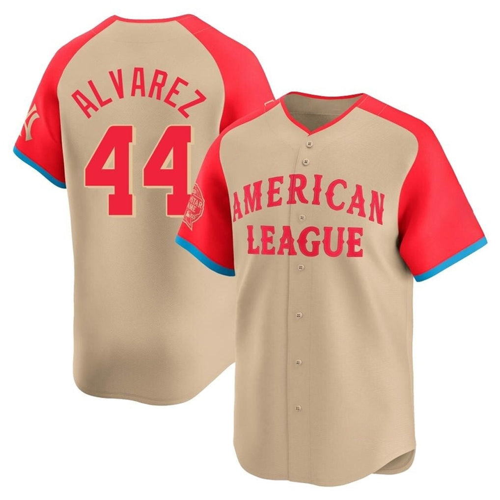 Minshop H.Astros #44 Yordan Alvarez Player Cream American League All-Star Game Limited Stitched Jerseys