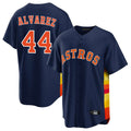 Minshop H.Astros #44 Yordan Alvarez Player Navy Home Game Stitched Jerseys