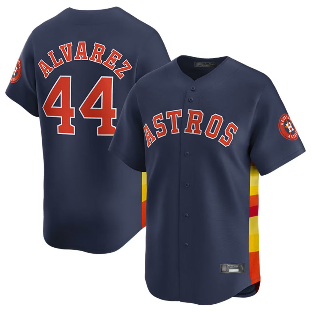 Minshop H.Astros #44 Yordan Alvarez Player Navy Home Limited Stitched Jerseys
