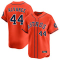 Minshop H.Astros #44 Yordan Alvarez Player Orange Home Limited Stitched Jerseys