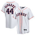 Minshop H.Astros #44 Yordan Alvarez Player White Home Game Stitched Jerseys
