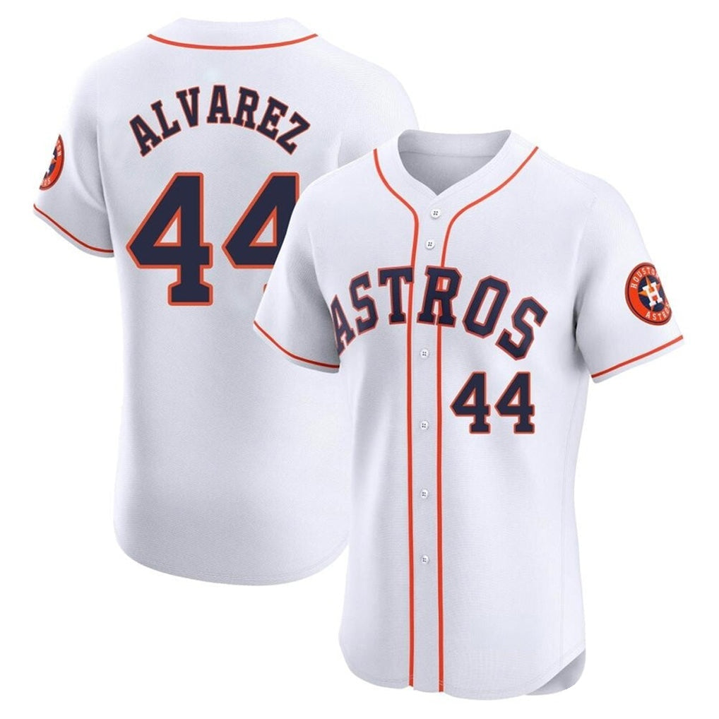 Minshop H.Astros #44 Yordan Alvarez Player White Limited Elite Home Stitched Jerseys