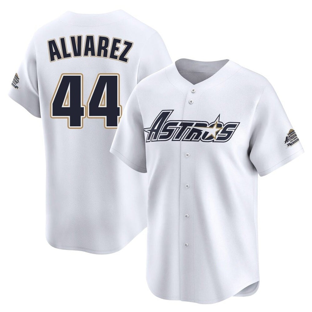 Minshop H.Astros #44 Yordan Alvarez Player White Throwback Cooperstown Collection Limited Stitched Jerseys