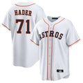 Minshop H.Astros #71 Josh Hader Player White Home Game Stitched Jerseys